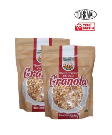 Tar m Kredi GRANOLA CRUNCHY MUESLI WITH FRUIT AND NUTS 300 GR 2-PACK TARIM KRED
