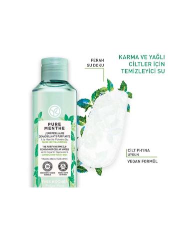 Yves Rocher Pure Menthe-Prebiotic Pore Tightening Purifying Oil Balancing Micellar Water 200ml - Buy Online on GoSupps.com