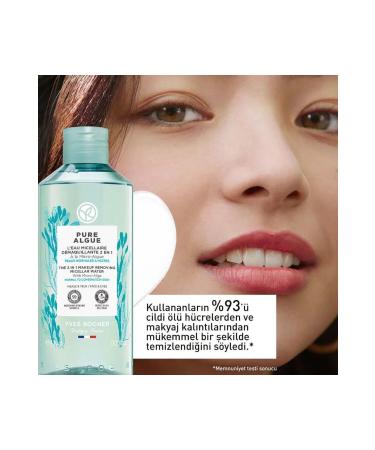 Yves Rocher Pure Algue - Detoxifying Moisturizing and Revitalizing Purifying - Micellar Water with Prebiotics 400ml - Buy Online on GoSupps.com