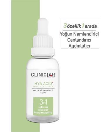 Cliniclab Hyaluronic And Folic Acid Serum 30 ml - Buy Online on GoSupps.com
