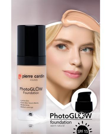 Pierre Cardin Photoglow Luminous Foundation Tawny Beige with Warm Neutral 30 ml