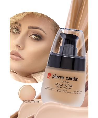 Pierre Cardin Aqua Wow Mineral Water Based Foundation Tan Skin with Beige Warm
