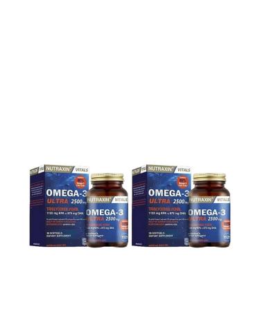 Nutraxin Omega 3 Ultra 2500 Mg 30 Softgel X 2 Pieces - Buy Online on GoSupps.com