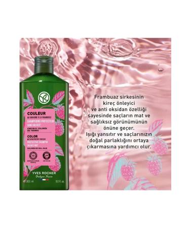 Yves Rocher Color Protecting Shampoo for Dyed Hair - Couleur Raspberry Vinegar 300 ml - Buy Online on GoSupps.com
