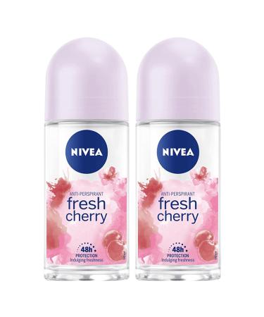 NIVEA Fresh Cherry 48 Hours Protection Roll-on 50 Ml X 2 Pieces
