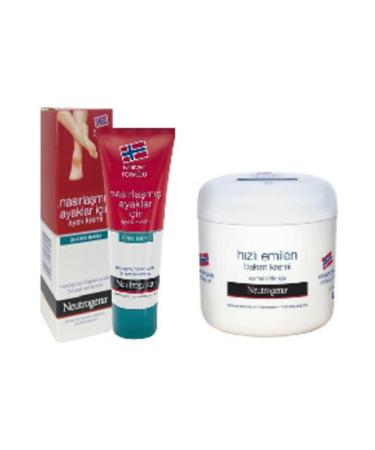 Neutrogena Foot Cream for Calloused Feet 50 ml and Fast Absorbing Care Cream 300 ml