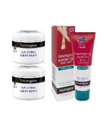 Neutrogena Fast Absorbing Care Cream 300 ml 2 Pieces + Foot Cream for Calloused Feet 50 ml