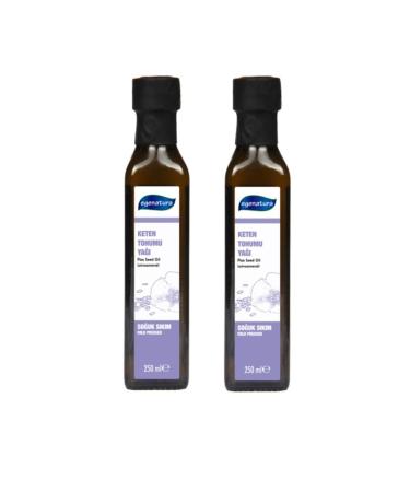 egenatura Linseed Oil 2x250 ml - Cold Pressed & Glass Bottle