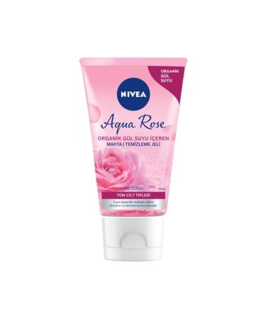 NIVEA Aqua Rose Organic Rose Water Make-Up Remover Gel 150 ml - Buy Online on GoSupps.com