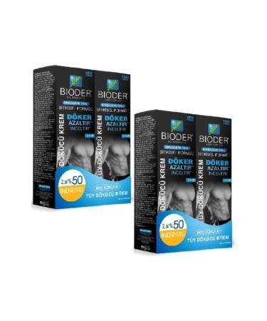 Bioder Hair Removal Cream 100ml 100ml X 2