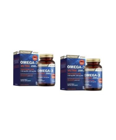 Nutraxin Omega 3 Ultra 2500 Mg 30 Softgel X 2 Pieces