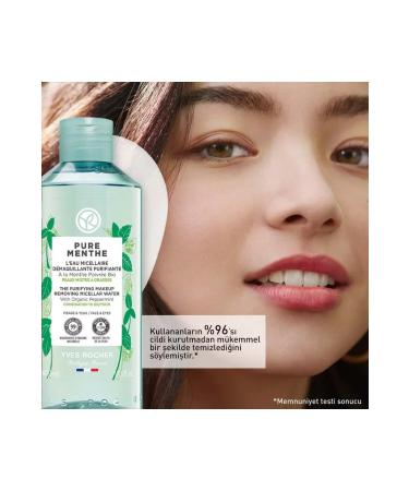 Yves Rocher Pure Menthe-Tonic Effective Purifying-Prebiotic Pore Tightening Mattifying Micellar Water 400ml - Buy Online on GoSupps.com
