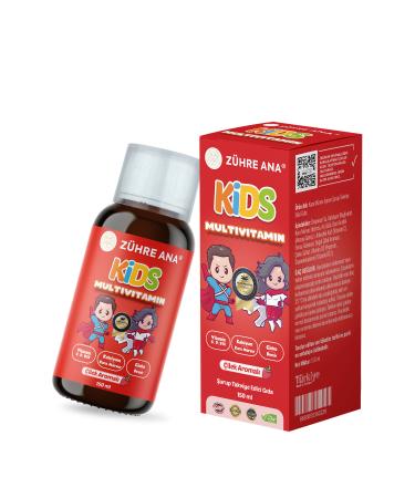 Z hre Ana Kids Multivitamin Syrup Strawberry 150 Ml - Buy Online on GoSupps.com