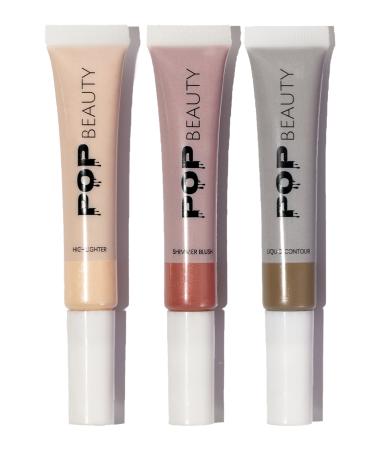 POP Beauty Blush Contour Highlighter 3-piece set (Blush Contour Highlighter)