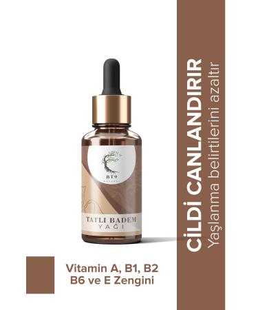 BT9 NATUREL Sweet Almond Oil 0 Pure and Cold Pressed