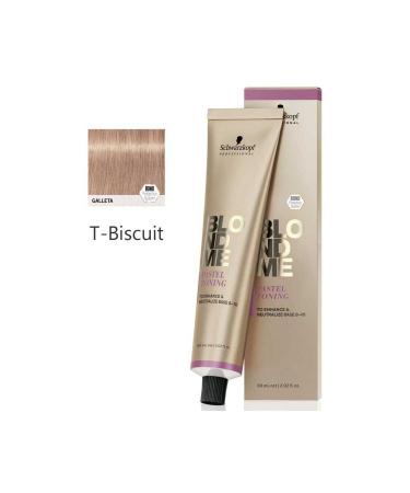 BLONDME Schwarzkopf BLONDME Pastel Toning Cream Color 60ml T - Biscuit (Biscuit)