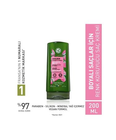 Yves Rocher Color Protecting Conditioner for Colored Hair with Raspberry Vinegar and Calendula / Couleur 200 ml