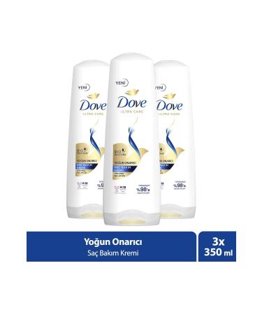 Dove Ultra Care Hair Care Conditioner Intensive Repair Damaged Hair 350 Ml X3