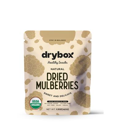 DRYBOX 3 Pack Sugar Free Dried Mulberry Dried Fruit Natural Snack 42g - Buy Online on GoSupps.com