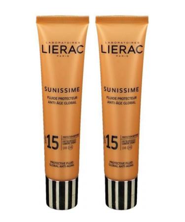 Lierac Sunissime Protective Fluid Spf 15 Sun Cream 40ml 2-Pack