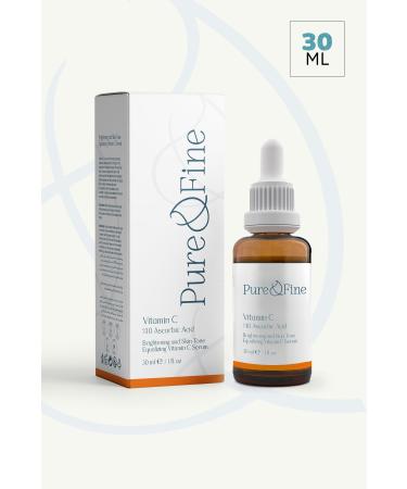 pure fine Vitamin C Brightening and Tone Equalizing Care Serum 30 ml Ascorbic Acid - Buy Online on GoSupps.com