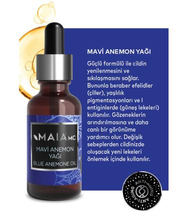Maia mc Blue Anemone Oil 20 ml Provides Skin Renewal and Tightening - Buy Online on GoSupps.com