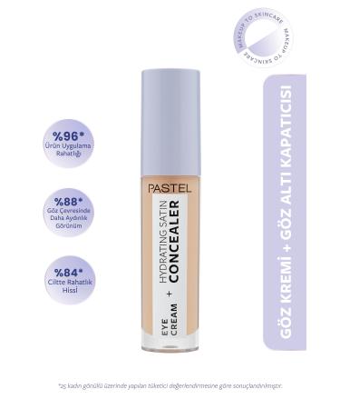 Pastel Eye Cream + Hydrating Satin Concealer - Eye Cream + Under Eye Concealer 63 Milkshake