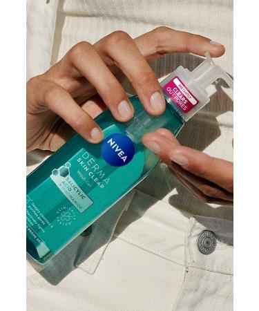 NIVEA Derma Skin Clear Anti-Acne Facial Cleansing Gel 150 Ml Salicylic Acid (BHA)