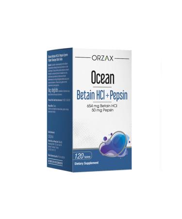 Ocean Betaine HCI + Pepsin Food Supplement 120 Tablets