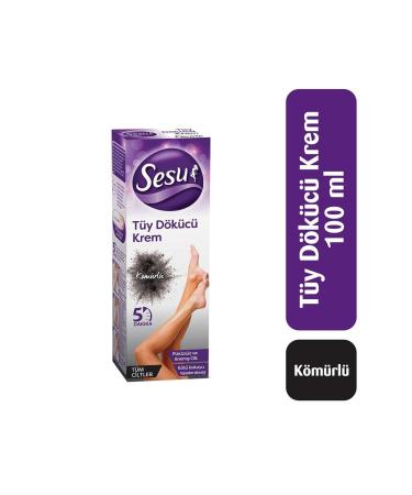 Sesu Charcoal Hair Removal Cream 100 Ml