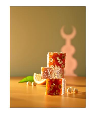 Mahizer Orange Hazelnut Turkish Delight 250 Gr