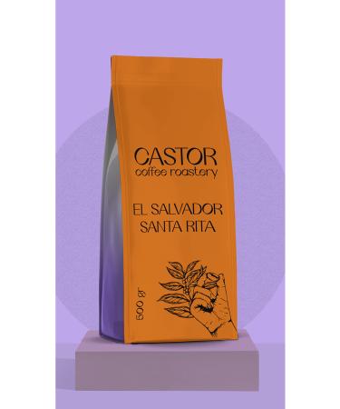 CASTOR COFFEE BEANS El Salvador Santa Rita Honey 500gr