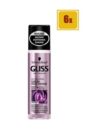 Gliss Serum Deep Repair Liquid Conditioner 200 ml Set of 6
