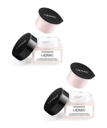 Lierac Hydragenist Radiance Cream Refill (Moisturizing Spare Capsule for Dry Skin) 50 ml 2-pack