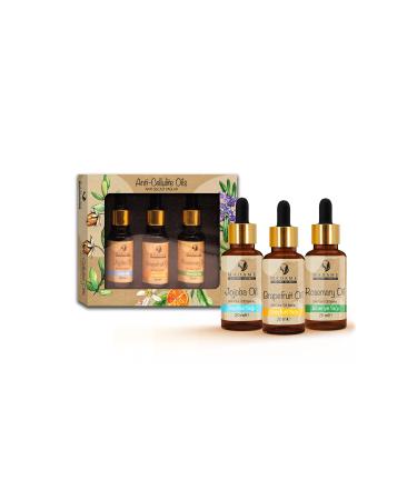 Madame Beauty Madame 3-pack Anti-Cellulite Oil Jojoba Grapefruit Rosemary Oil