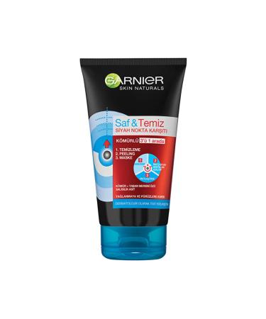 Garnier Peeling Mask - Anti-Blackhead Charcoal 3 in 1 - 1 Piece DK R N1483