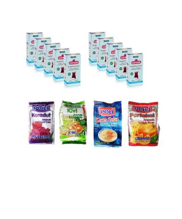 aykur Camellia 1kg 10 pieces + (poly black mulberry kiwi milk salep orange)
