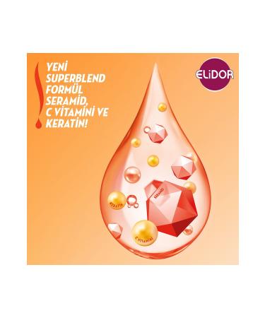 Elidor Superblend Hair Care Cream Instant Repair Care Vitamin C Keratin & Ceramide 350 ml 4 Pieces - Buy Online on GoSupps.com