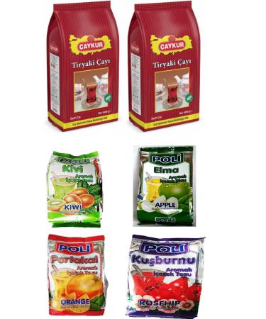 aykur Tiryaki 5000 grams 2 pieces + poly kiwi apple orange rosehip