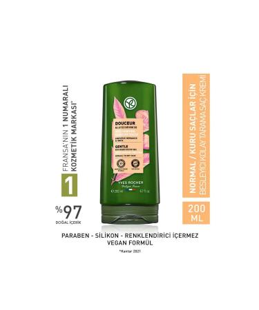 Yves Rocher Douceur - Organic Chestnut Milk Nourishing Conditioner for Normal to Dry Hair 200ml