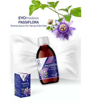 EVOPHARMA Liquid Food Supplement Containing Passiflora Extract 180 Ml - Buy Online on GoSupps.com