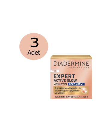 Diadermine 3 Pieces Expert Glow Regenerating Night Cream 50 Ml