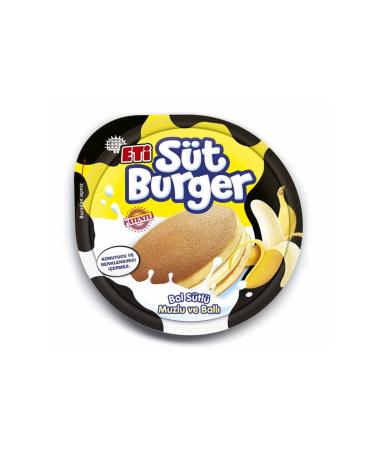 Eti Milk Burger Banana 35 gr 16 Pieces