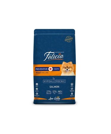 Felicia Low Grain Small Breed Adult Dog Food with Salmon 3 Kg 2 Piece Set Idili