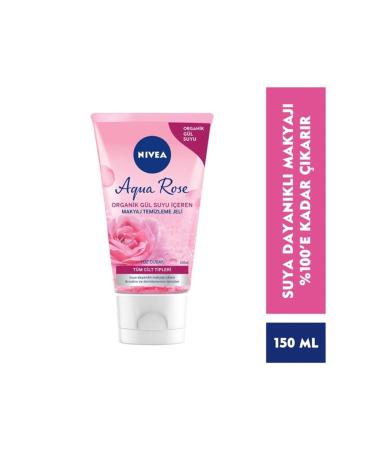 NIVEA Aqua Rose Organic Rose Water Make-Up Remover Gel 150 ml