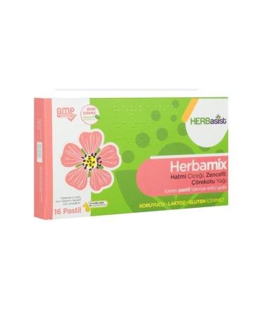 HERBasist Herbamix 16 Pastilles | Marshmallow Flower Ginger Black Cumin Oil