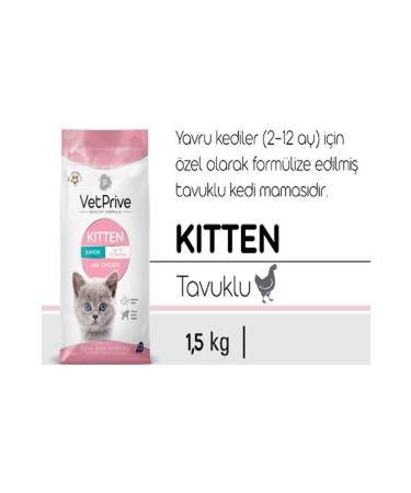 VetPrive Vet Prive Kitten Cat Food Chicken 1.5 Kg - Buy Online on GoSupps.com