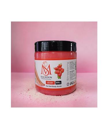 MS Kalsedon PROFESSIONAL Strawberry Flavored Revitalizing & Softening Hand Foot and Body Care Peeling 800ml - Buy Online on GoSupps.com