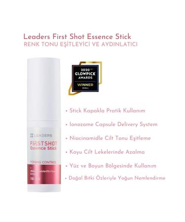 Leaders First Shot Essence Stick Color Tone Equalizer and Brightener 10 Gr - Buy Online on GoSupps.com