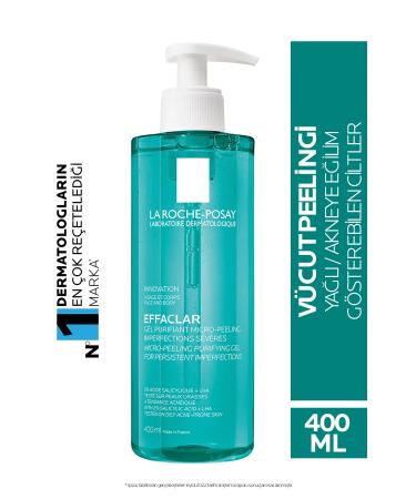 La Roche Posay EFFACLAR MICRO-PEELING GEL WASHING GEL FOR OILY AND ACNE-PRONE SKIN 400 ML